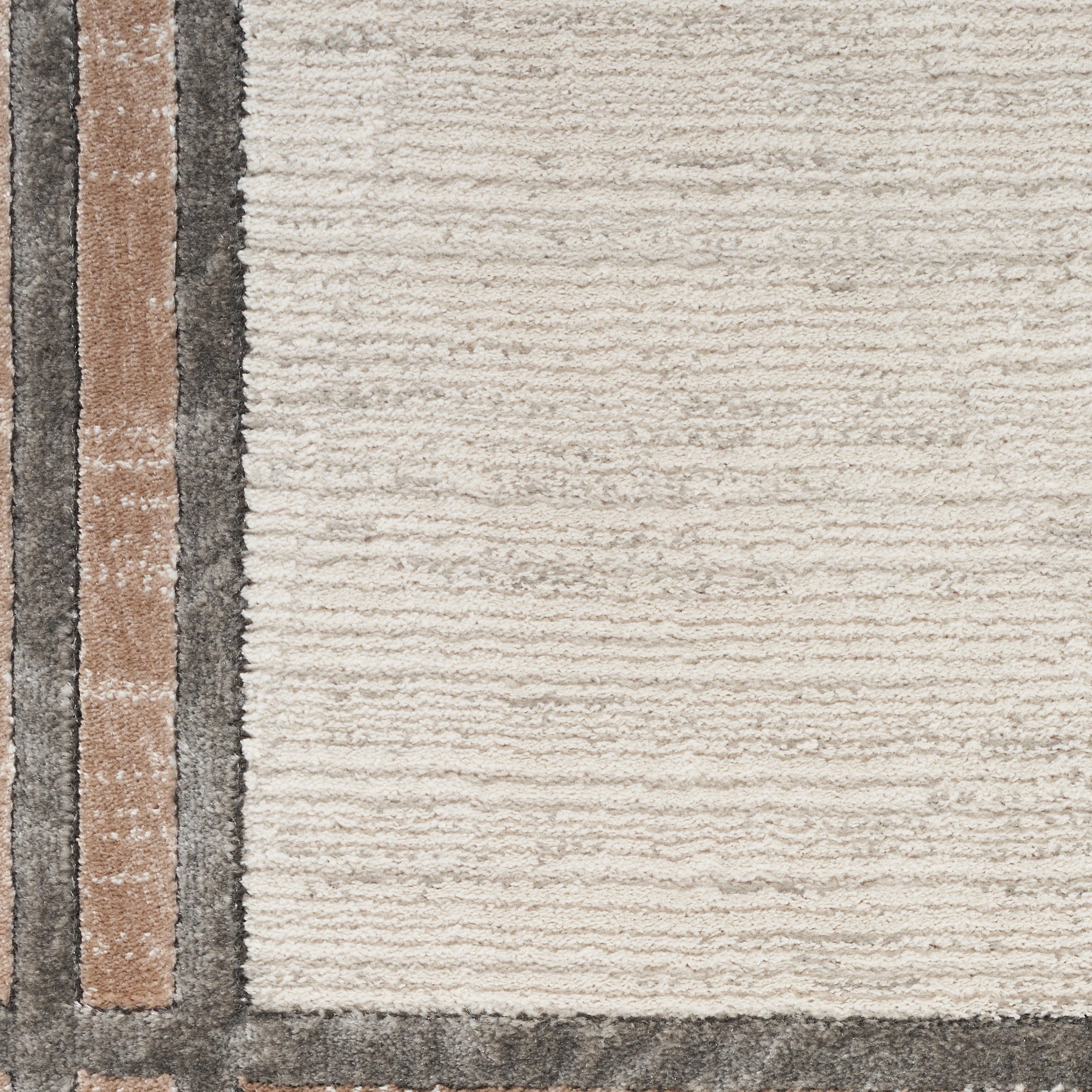 Nourison Desire DSR01 Ivory/Silver Brown Large Rectangle Rug